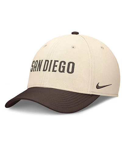 Nike Men's Natural/Brown San Diego Padres Statement Rise Performance Flex Hat