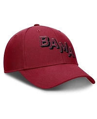 Nike Men's Crimson Alabama Crimson Tide Slanted Primetime Rise Performance Adjustable Hat