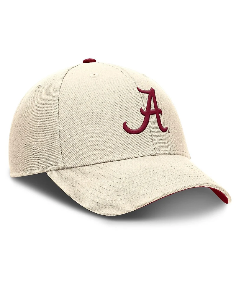 Nike Men's Natural Alabama Crimson Tide Rise Primetime Performance Trucker Adjustable Hat