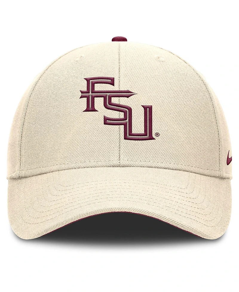 Nike Men's Natural Florida State Seminoles Rise Primetime Performance Trucker Adjustable Hat