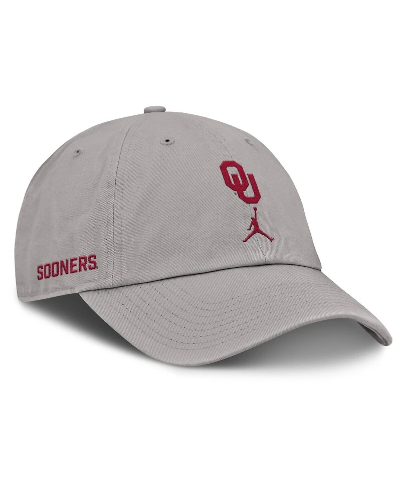 Jordan Men's Gray Oklahoma Sooners Primetime Club Adjustable Hat