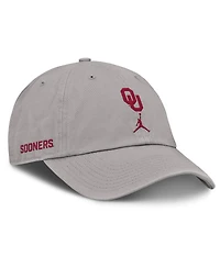 Jordan Men's Gray Oklahoma Sooners Primetime Club Adjustable Hat