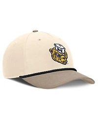 Nike Men's Natural Michigan Wolverines Rise Legacy Throwback Logo Adjustable Hat