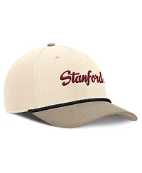 Nike Men's Natural Stanford Cardinal Rise Legacy Throwback Logo Adjustable Hat