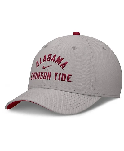 Nike Men's Gray Alabama Crimson Tide Rise Prep Performance Flex Hat