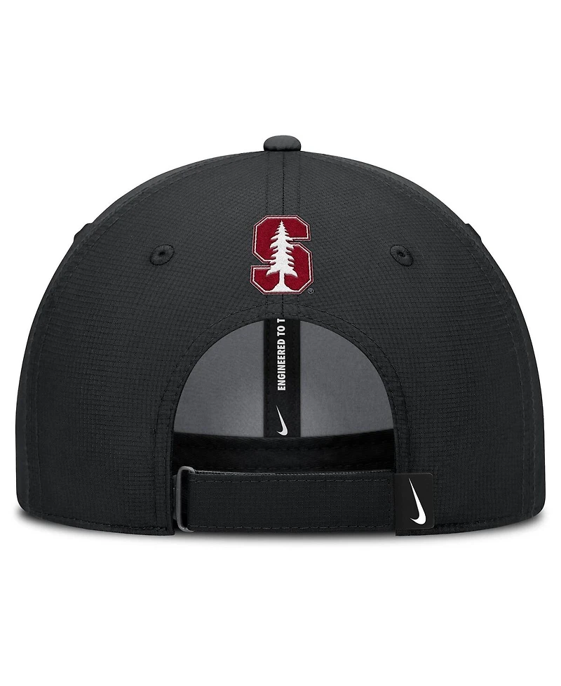 Nike Men's Black Stanford Cardinal Club Prep Performance Adjustable Hat