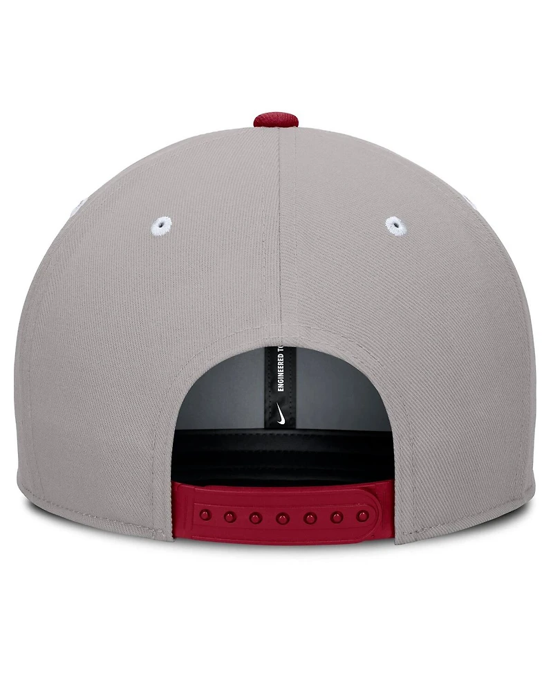 Nike Men's Crimson/Gray Alabama Crimson Tide Prep Pro Performance Snapback Hat