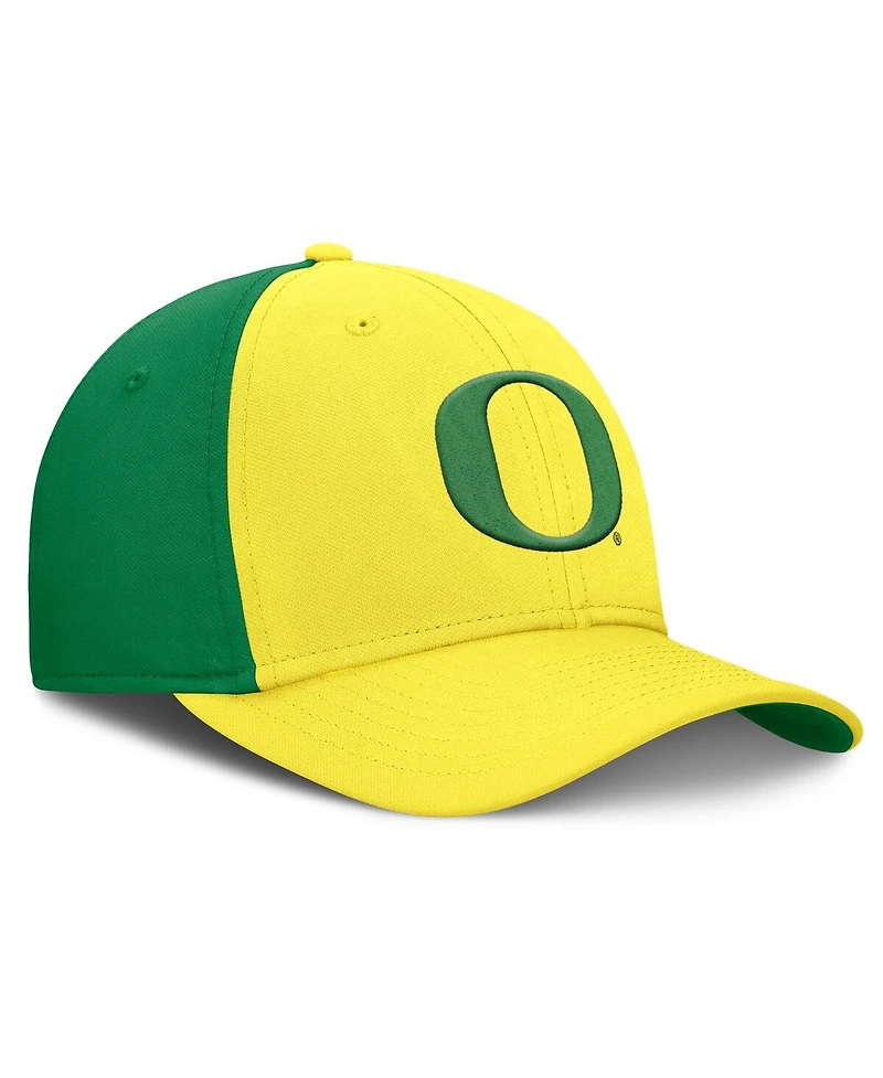Nike Men's Yellow/Green Oregon Ducks 2025 Sideline Rise Local Performance Flex Hat