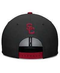 Nike Men's Black/Cardinal Usc Trojans 2025 Sideline Campus Pro Local Snapback Hat