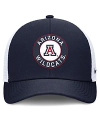 Nike Men's Navy/White Arizona Wildcats Rise Primetime Performance Trucker Adjustable Hat