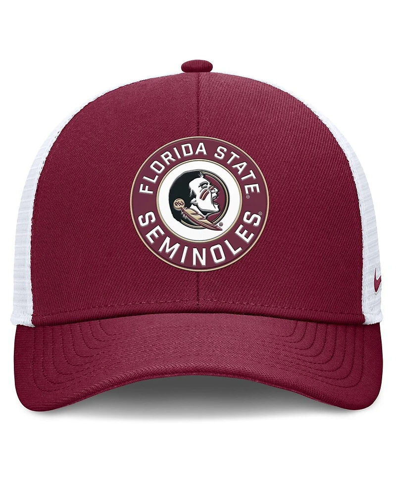 Nike Men's Garnet/White Florida State Seminoles Rise Primetime Performance Trucker Adjustable Hat