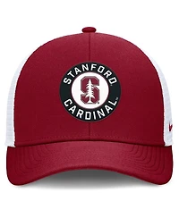 Nike Men's Cardinal/White Stanford Cardinal Rise Primetime Performance Trucker Adjustable Hat