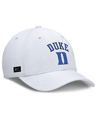 Nike Men's White Duke Blue Devils 2025 On-Field Rise Performance Flex Hat