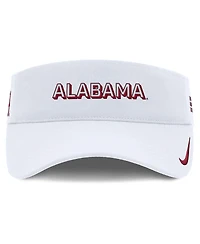 Nike Men's White Alabama Crimson Tide 2025 On-Field Gameday Performance Ace Adjustable Visor Hat