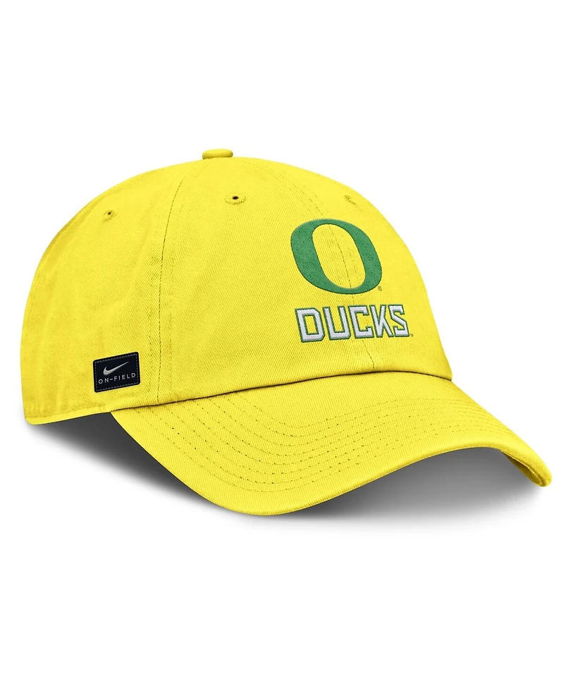 Nike Men's Yellow Oregon Ducks 2025 On-Field Club Adjustable Hat