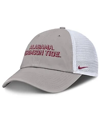 Nike Men's Gray Alabama Crimson Tide 2025 Gameday On-Field Club Adjustable Trucker Hat