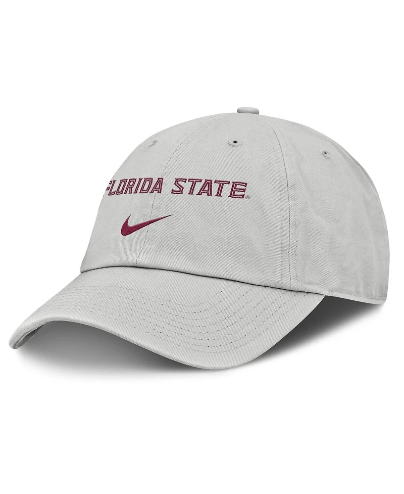Nike Men's Gray Florida State Seminoles 2025 On-Field Gameday Club Adjustable Hat