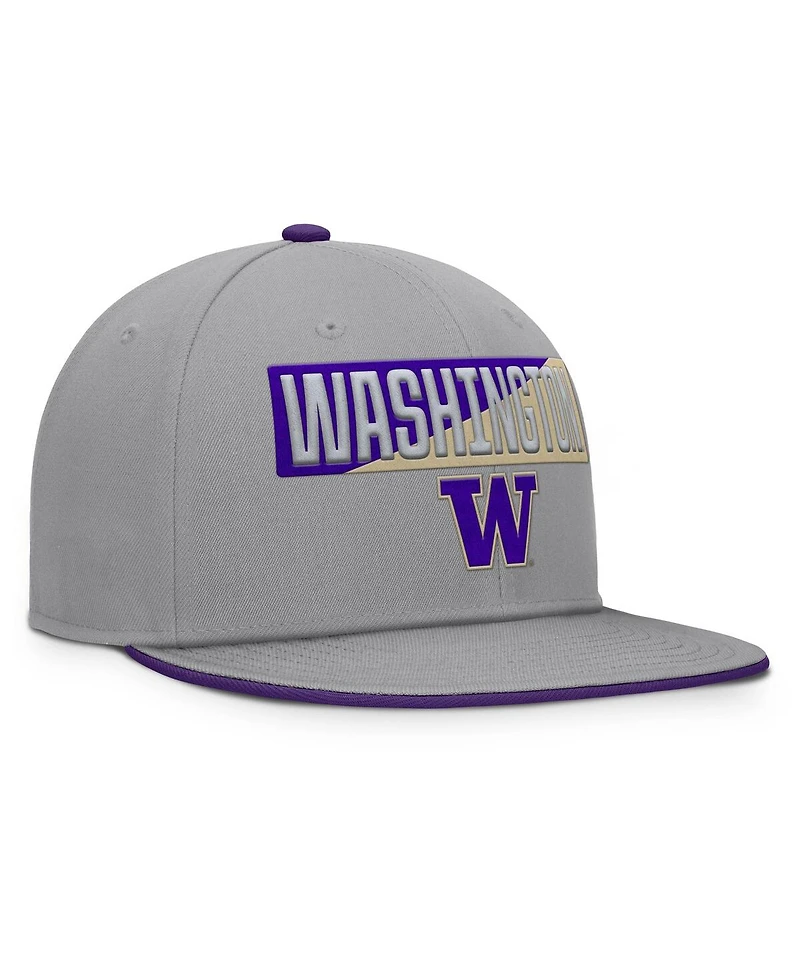 Fanatics Men's Gray Washington Huskies Duo Snapback Hat