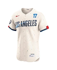 Nike Men's Shohei Ohtani Cream Los Angeles Dodgers City Connect Elite Jersey