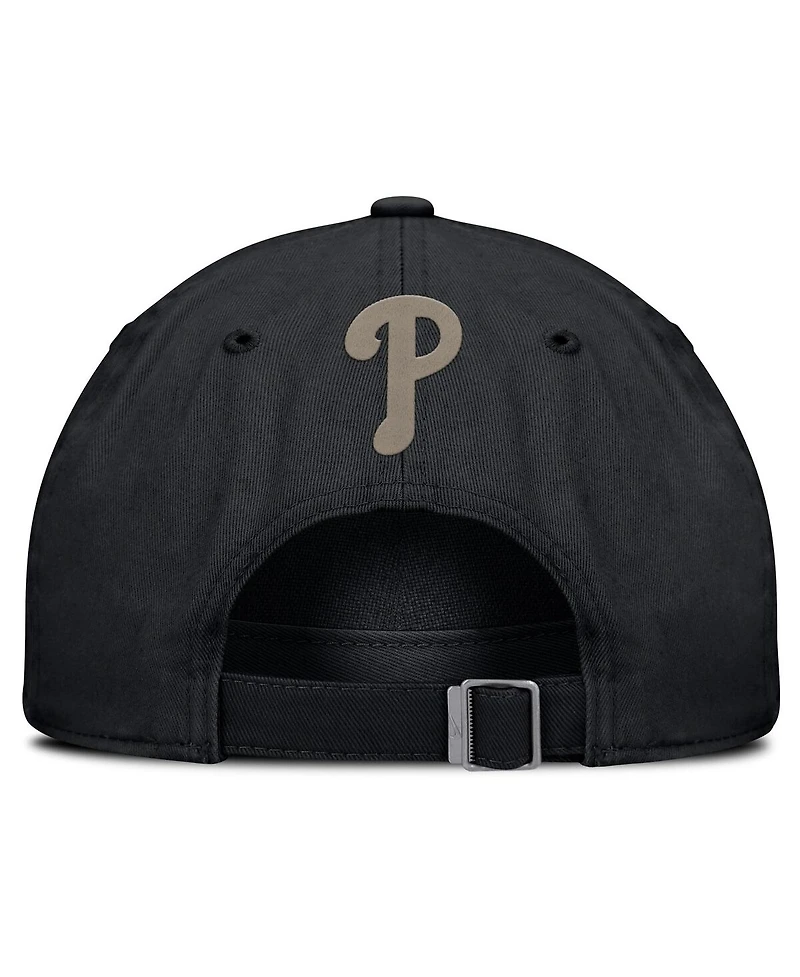 Nike Men's Black Philadelphia Phillies Camo Pack Club Adjustable Hat