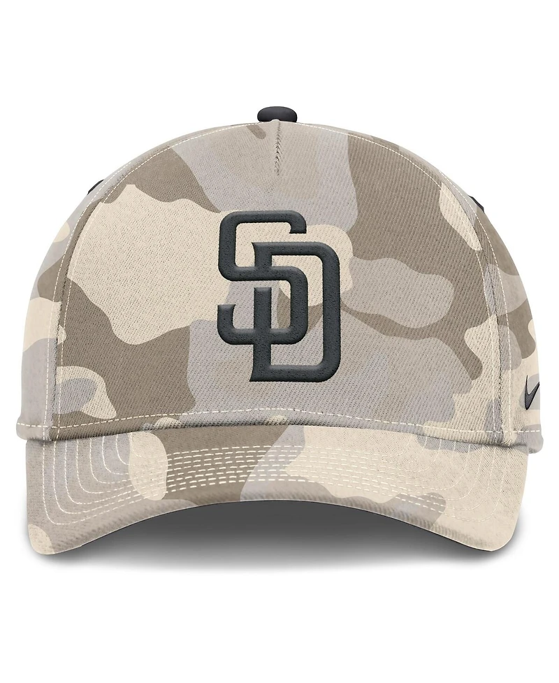 Nike Men's Natural San Diego Padres Camo Pack Rise Adjustable Hat