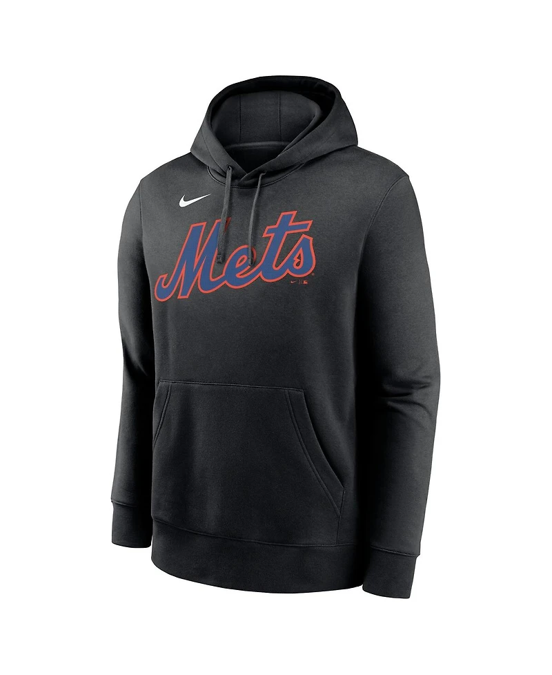 Nike Men's Juan Soto Black New York Mets Player Name Number Club Fleece Pullover Hoodie