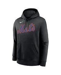 Nike Men's Juan Soto Black New York Mets Player Name Number Club Fleece Pullover Hoodie