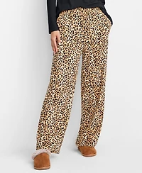 State of Day Women's Leopard Knit Pajama Pants, Macy's Exclusive