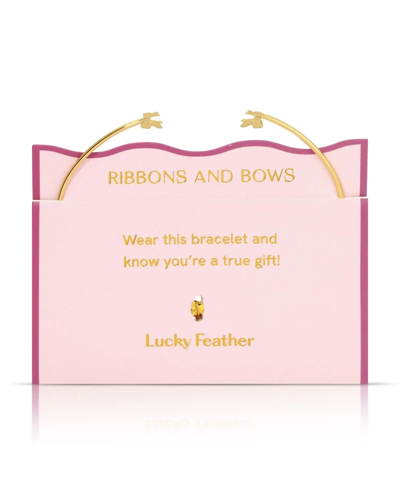 Lucky Feather Connection Cuff - Bows