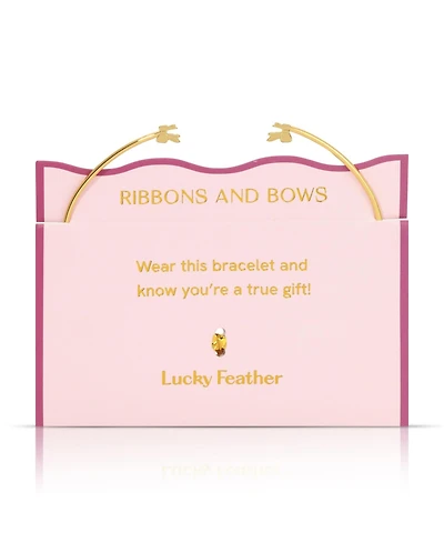 Lucky Feather Connection Cuff - Bows