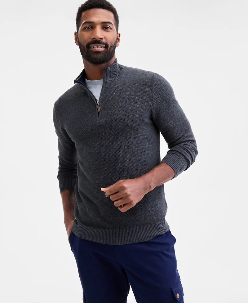 Club Room Men's Quarter-Zip Sweater