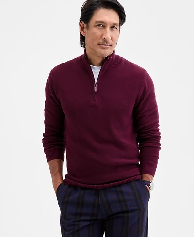 Club Room Men's Quarter-Zip Sweater