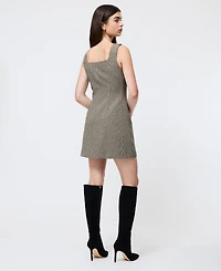 French Connection Women's Houndstooth Square-Neck Mini Dress