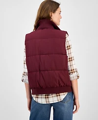 Madden Girl Women's Ribbed-Trim Puffer Vest