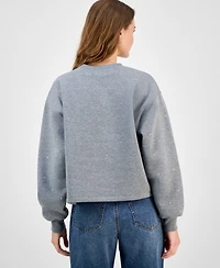 Madden Girl Juniors' Rhinestone-Embellished Sweatshirt