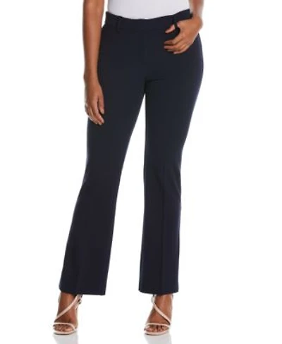 Rafaella Womens Stretch Pull On Classic Fit Crepe Pants