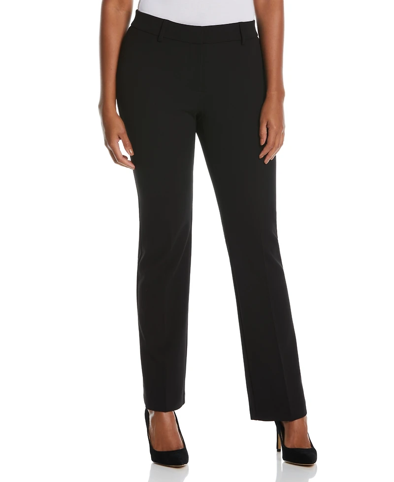 Rafaella Petite Stretch Pull On Classic Fit Crepe Pants