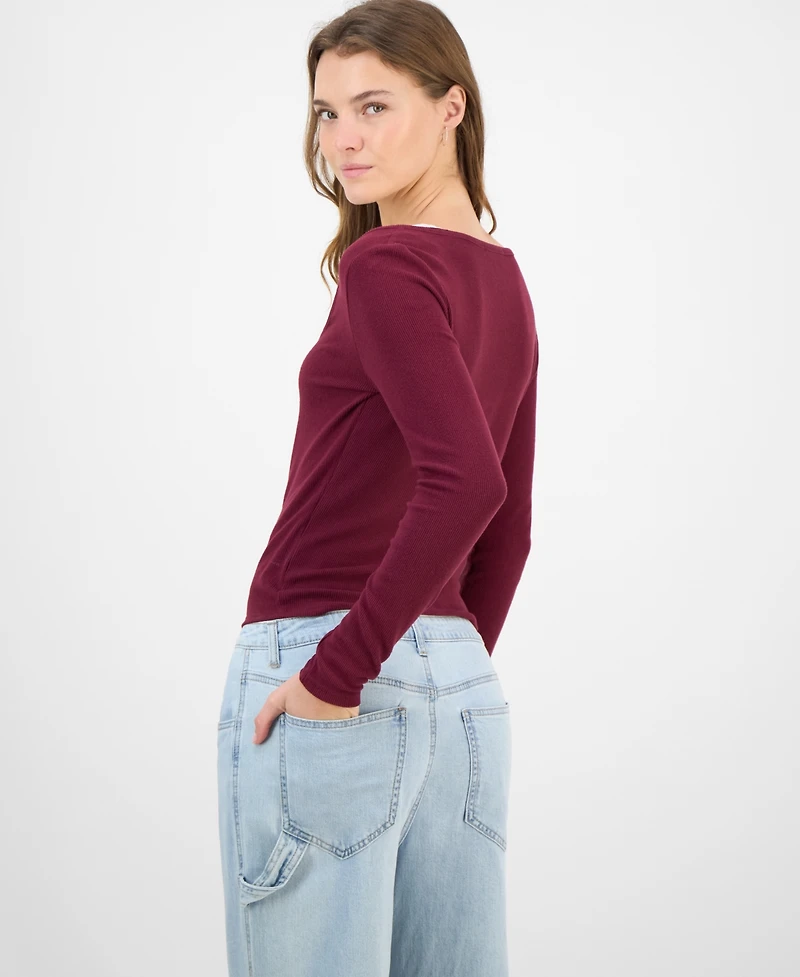 Hippie Rose Juniors' Two-Piece Camisole & Cardigan Top