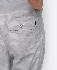 Dkny Women's Convertible Capri Cotton Poplin Cargo Pants
