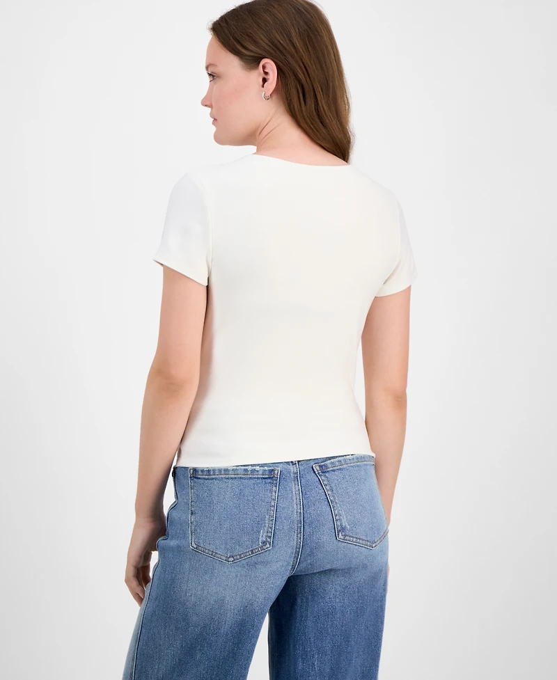 Hippie Rose Juniors' Short-Sleeve Crewneck Tee