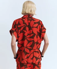 Mango Women's Printed Short-Sleeved Shirt