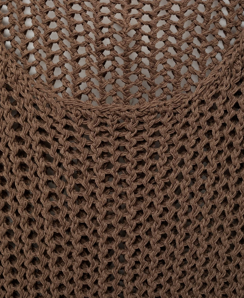 Mango Women's Crochet Long Dress