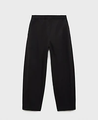 Mango Women's Paper Bag Cotton Pants