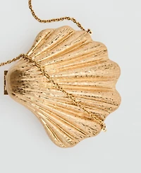 Mango Women's Shell Design Clutch Bag
