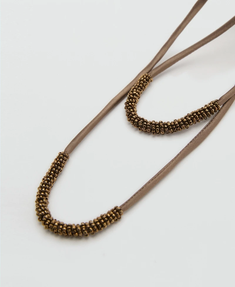 Mango Women's Beaded Handbag