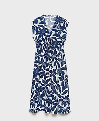 Mango Women's Long Printed Dress