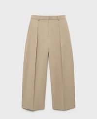 Mango Women's Linen-Blend Balloon Pants