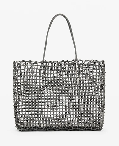 Mango Women's Braided Shoulder Bag