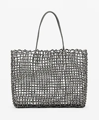 Mango Women's Braided Shoulder Bag