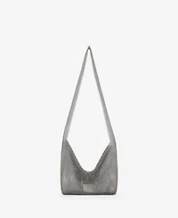 Mango Women's Metal Mesh Shoulder Bag